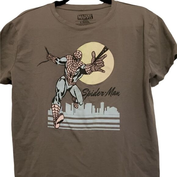 Marvel Spider Man Gray Youth T- Shirt - Picture 1 of 2